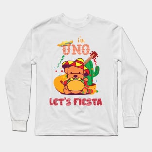 I'm Uno Let's Fiesta Cute Baby Cinco De Mayo Birthday Long Sleeve T-Shirt